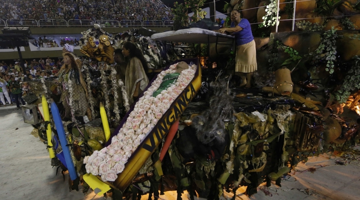Carnaval 2018 - Desfile das Escolas de Samba do Grupo Especial na Avenida Marques de Sapuca&iacute;. G.R.E.S. Beija-Flor de Nil&oacute;polis