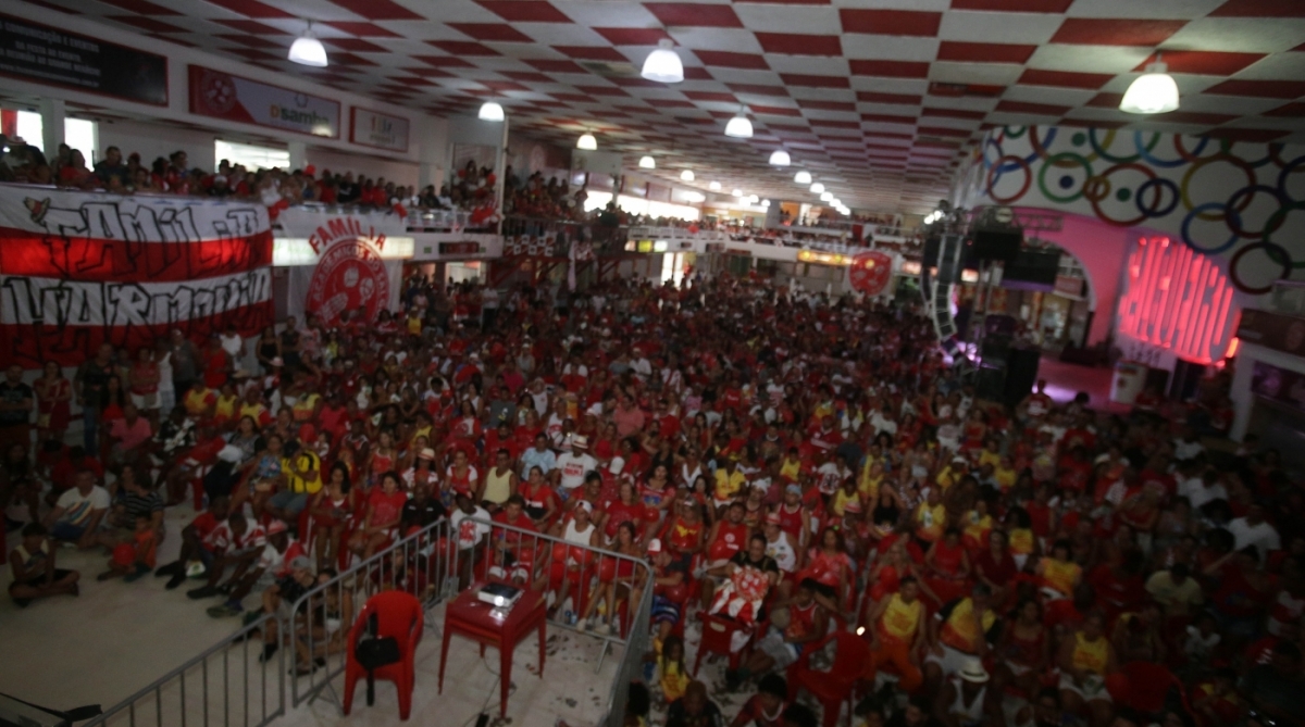 Apuração das notas do Canaval do Rio de Janeiro 2018 na quadra da Salgueiro no Andaraí. Foto: Daniel Castelo Branco Agência O Dia. - Daniel Castelo Branco