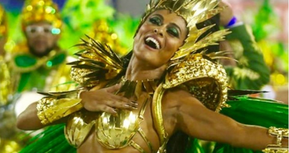 Juliana Paes no desfile da Grande Rio