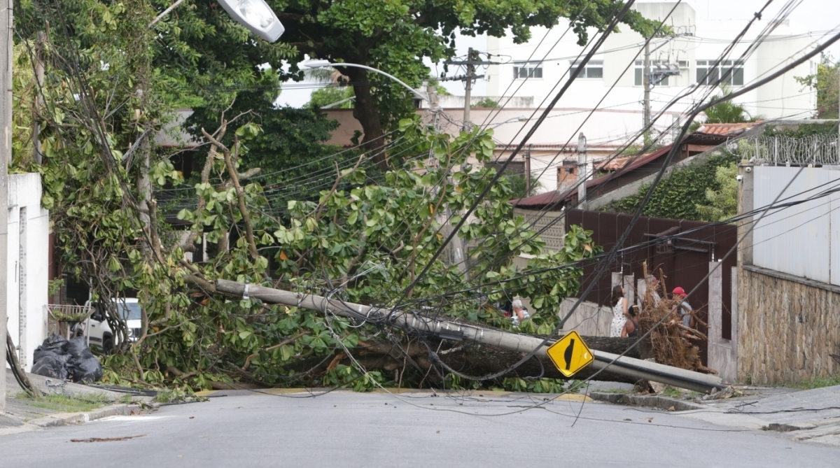 Ap&oacute;s o temporal que iniciou na noite de quarta-feira (14 ), moradores da Ilha do Governador ainda sofrem com a falta de energia no bairro. A muita revolta por parte dos moradores com a demora do restabelecimento da energia el&eacute;trica. Local Jardim Guanabara. Foto: Daniel Castelo Branco / Ag&ecirc;ncia O Dia