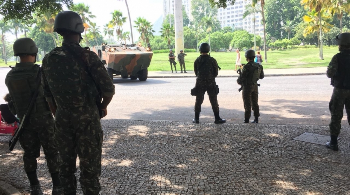 Militares no Aterro do Flamengo - Rafael Nascimento / Agência O Dia