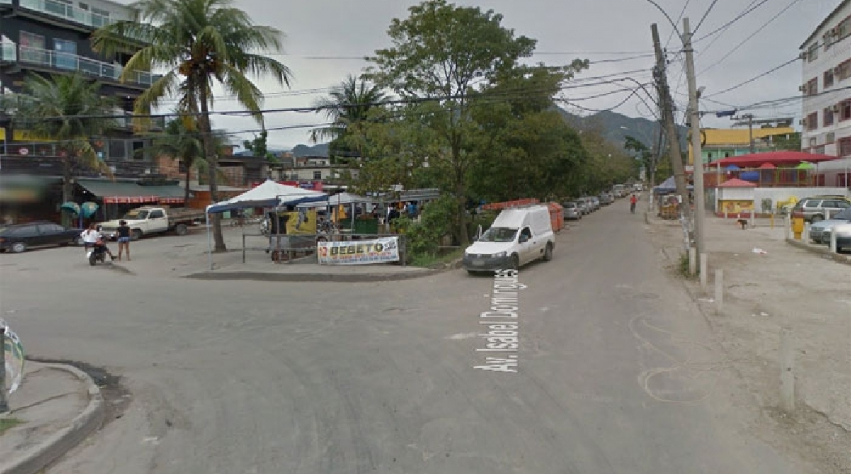 Avenida Isabel Domingues, em Gardênia Azul, via onde casal foi encontrado morto a tiros - Reprodução Google Maps