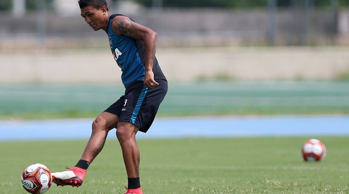 Kieza tem treinado bem e pode ganhar chance contra o Nova Iguaçu -  Vitor Silva/SSPress/Botafogo