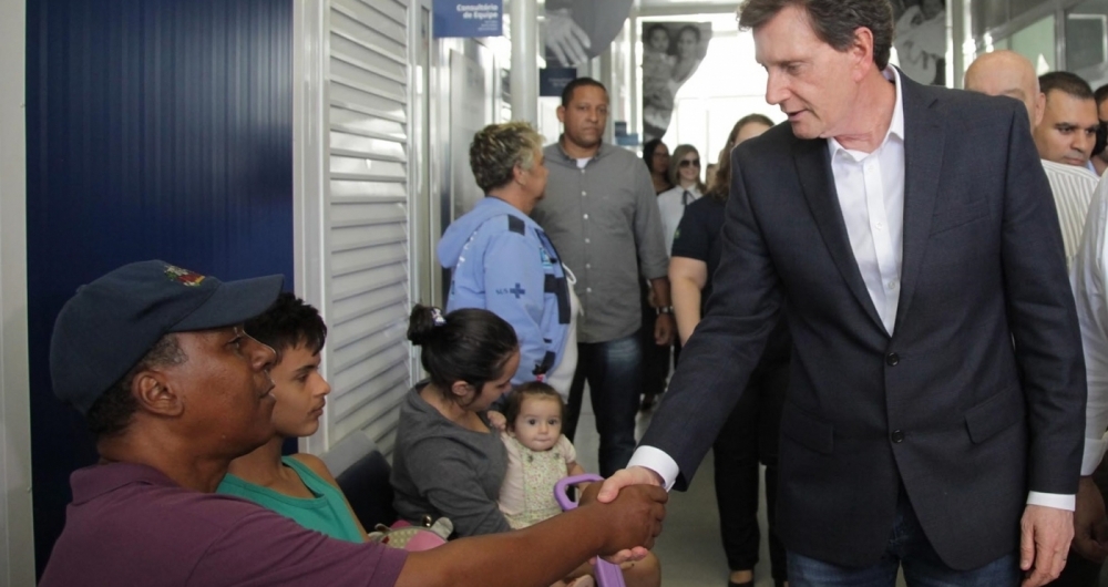 Prefeito Marcelo Crivella visita uma Cl�nica da Fam�lia