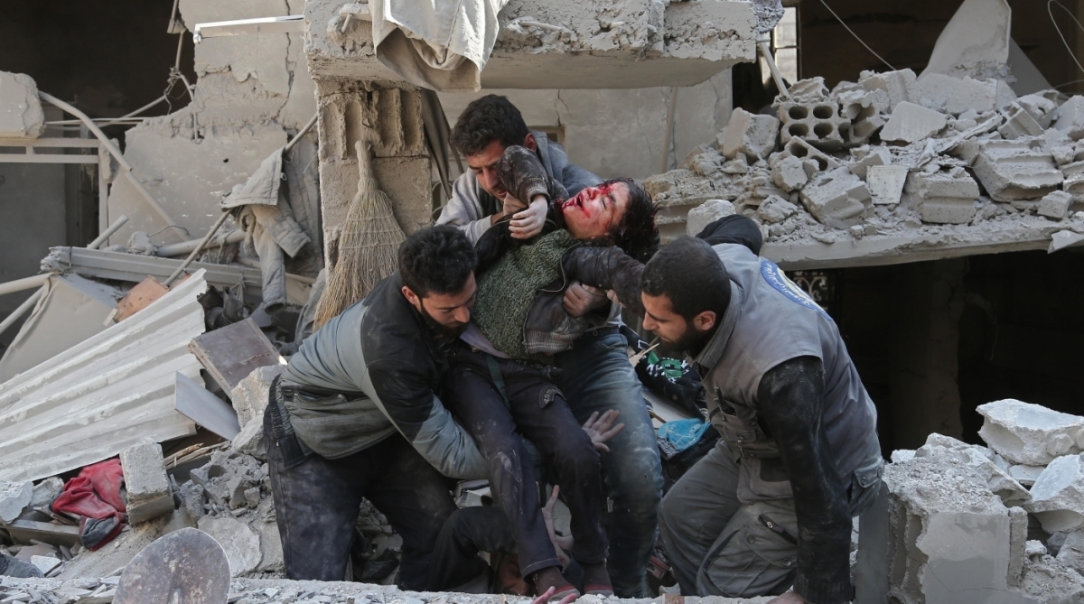 Desde domingo, 72 crianças foram mortas nos bombardeios - AFP/ABDULMONAM EASSA