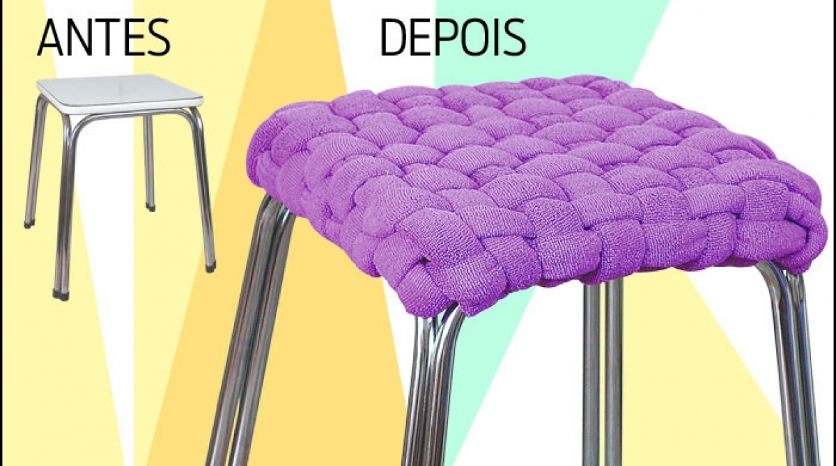 Banco trançado é fácil de fazer e com um custo bem baixo  - Arte O Dia