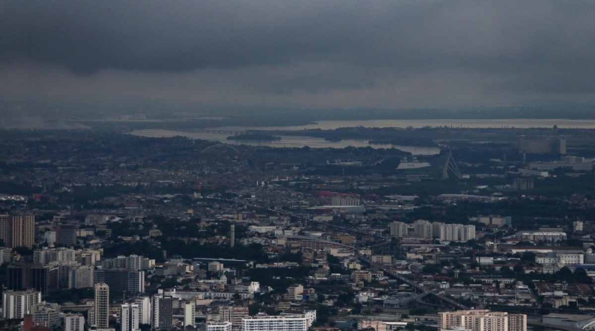 Previs&atilde;o de chegada de chuva forte no Rio 