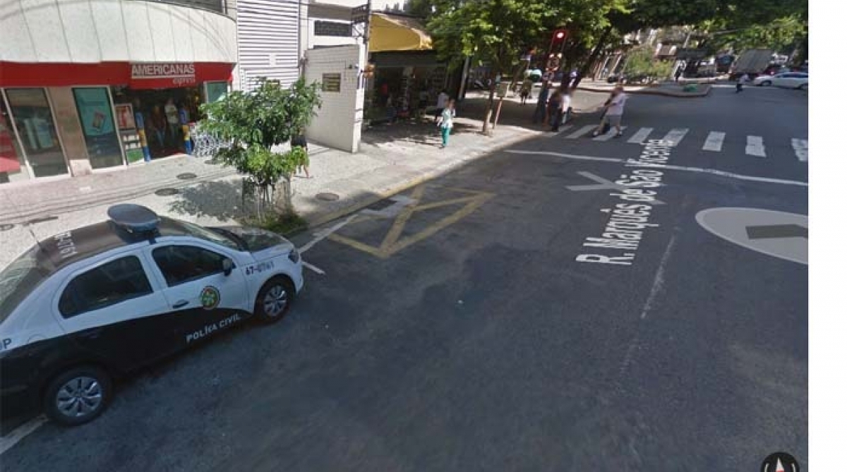 Filial da Loja Americanas é assaltada na Gávea - Reprodução Google Maps