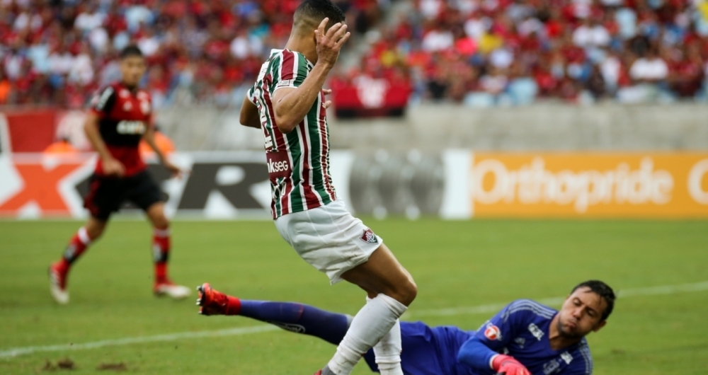 Partida entre Fluminense x Flamengo na Arena Pantanal, em Cuiabá