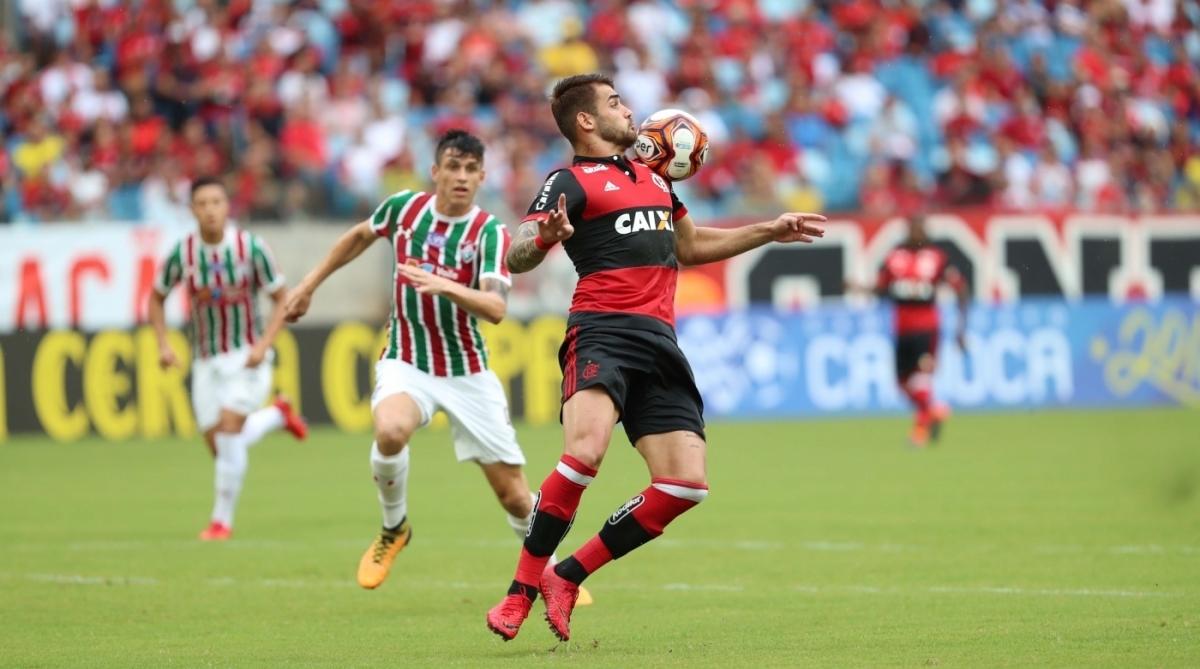 Felipe Vizeu teve uma atuação apagada no clássico na Arena Pantanal - Gilvan de Souza / Flamengo