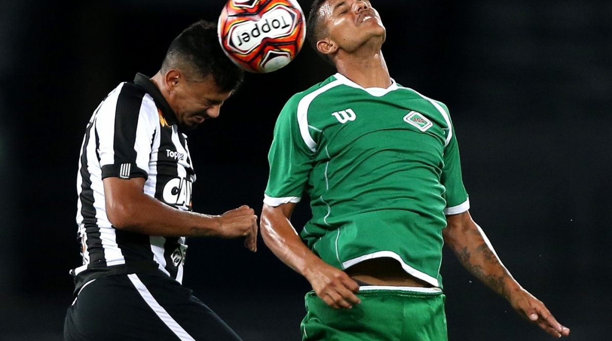 25/02/2018.O jogador Leo Valencia durante a partida entre Botafogo x Cabofriense no Estádio Nilton Santos, válida pela 2ª Rodada da Taça Rio (2º Turno do Campeonato Carioca. Foto -  Vitor Silva / SSPress / Botafogo