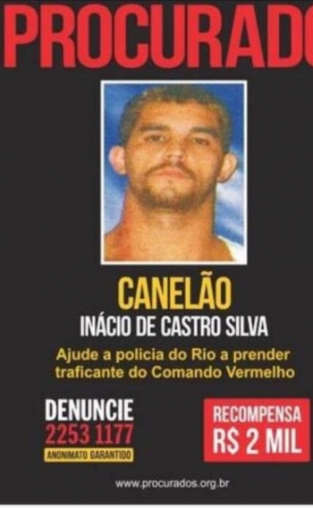 Cartaz de procurado do Canel�o 