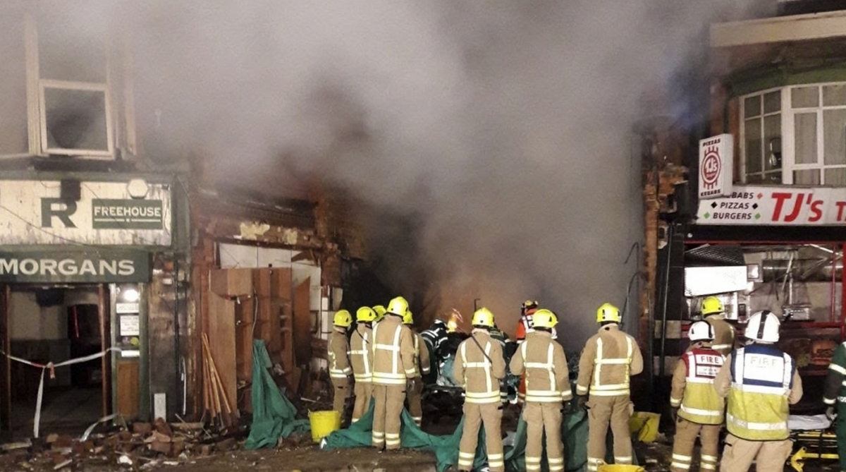 Incêndio em Leicester, Inglaterra