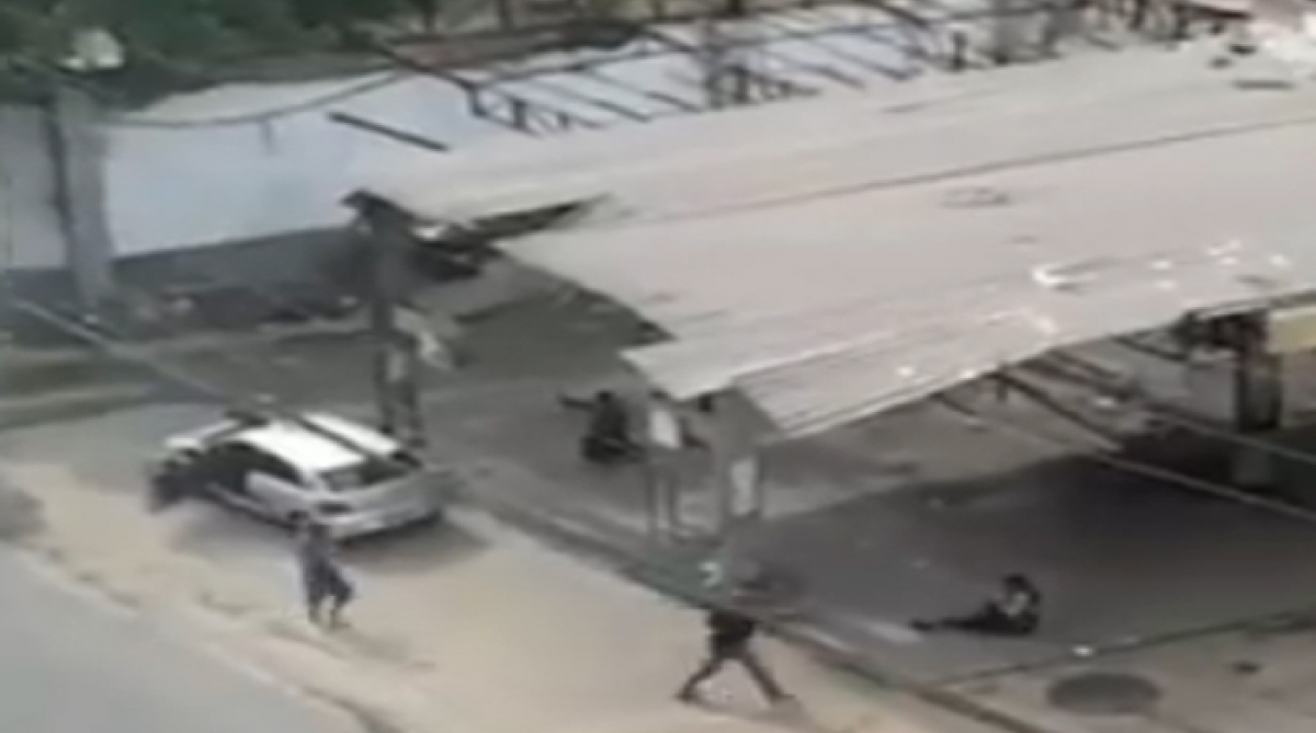 Vídeo mostra assalto no Riachuelo - Reprodução Internet