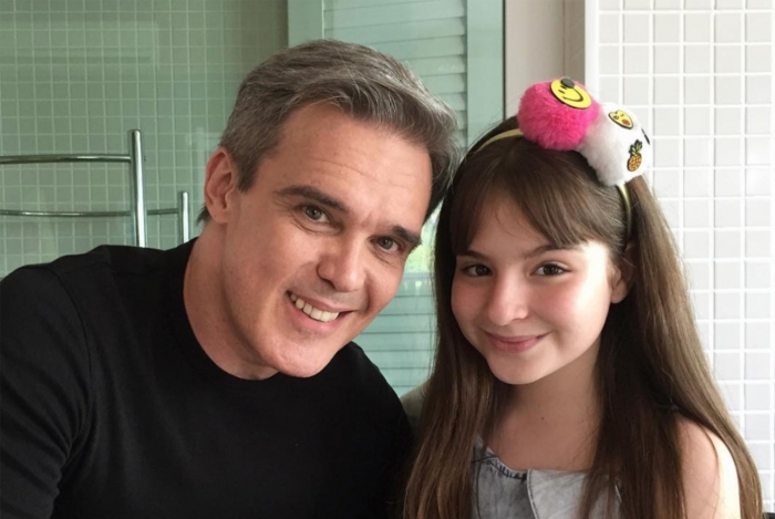 Dalton com a atriz Sophia Valverde (a Poliana de 'As Aventuras...')
- Divulgação