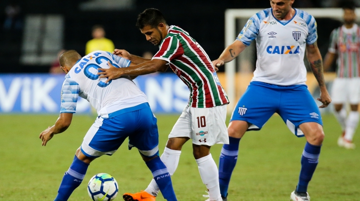 Rio de Janeiro - 01/03/2018. Partida entre Fluminense x Avaí no Estádio Nilton Santos Engenhão), válida pela terceira rodada da Copa do Brasil..Foto - Lucas Merçon / Fluminense F.C