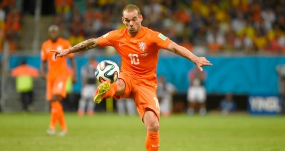 Wesley Sneijder comandou a sele��o holandesa no vice da Copa de 2010