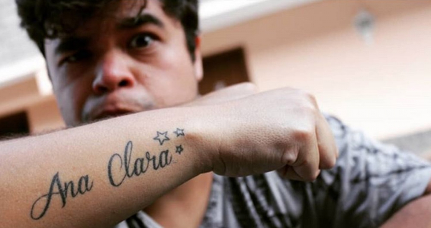 Jorginho e sua tatuagem 'fake' em homenagem a prima - Reprodução Internet