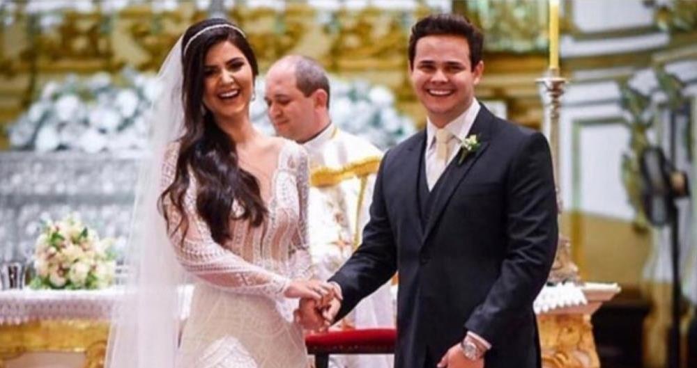 Sertanejo Matheus se casou com Paula Aires