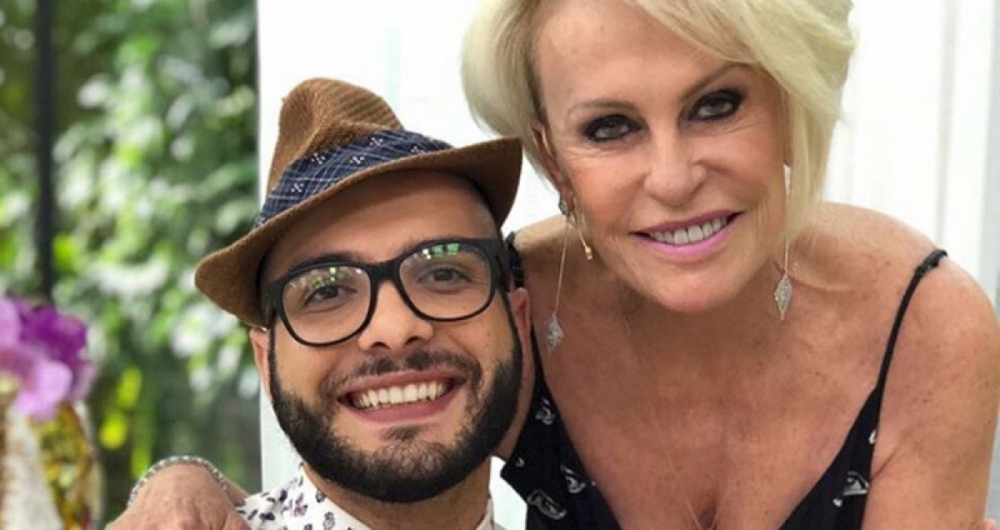 Mahmoud posa com Ana Maria Braga