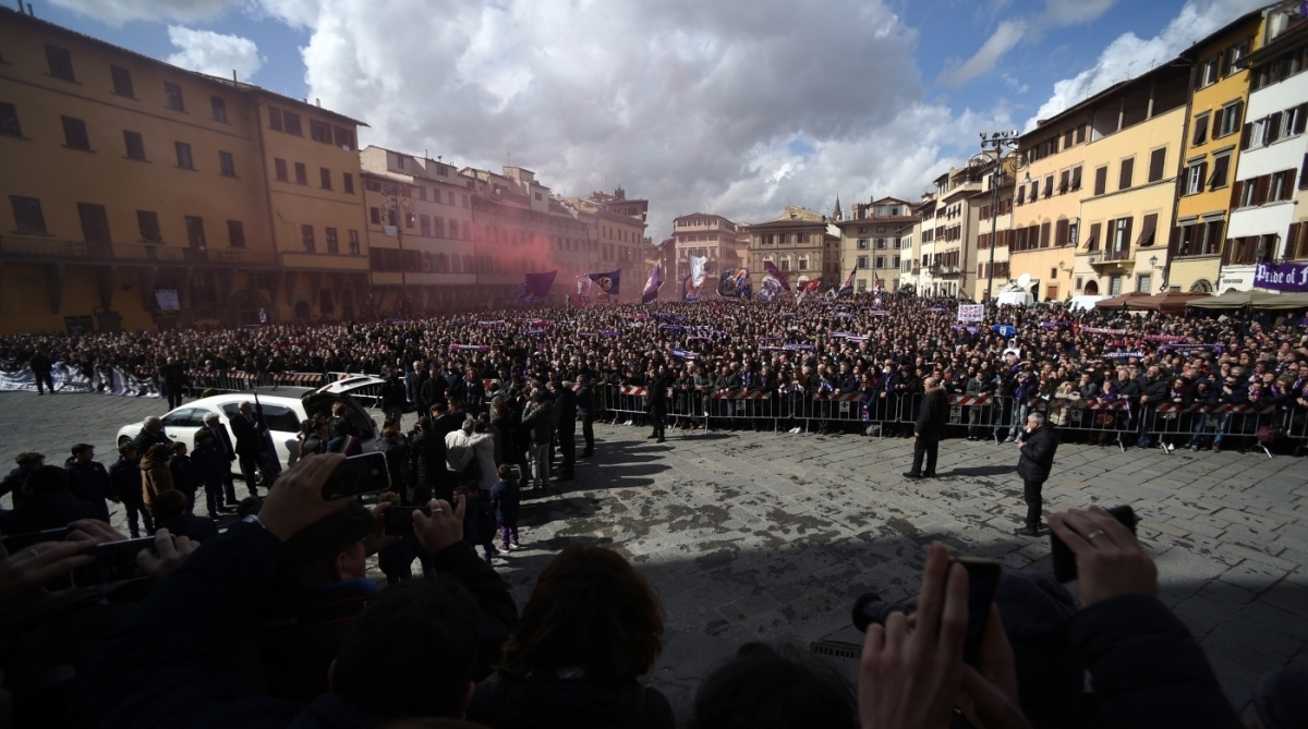 Davide Astori morreu no último domingo - AFP / FILIPPO MONTEFORTE