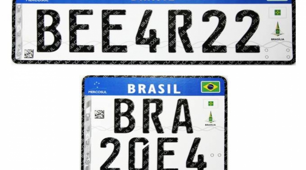 Novas placas, padrão Mercosul