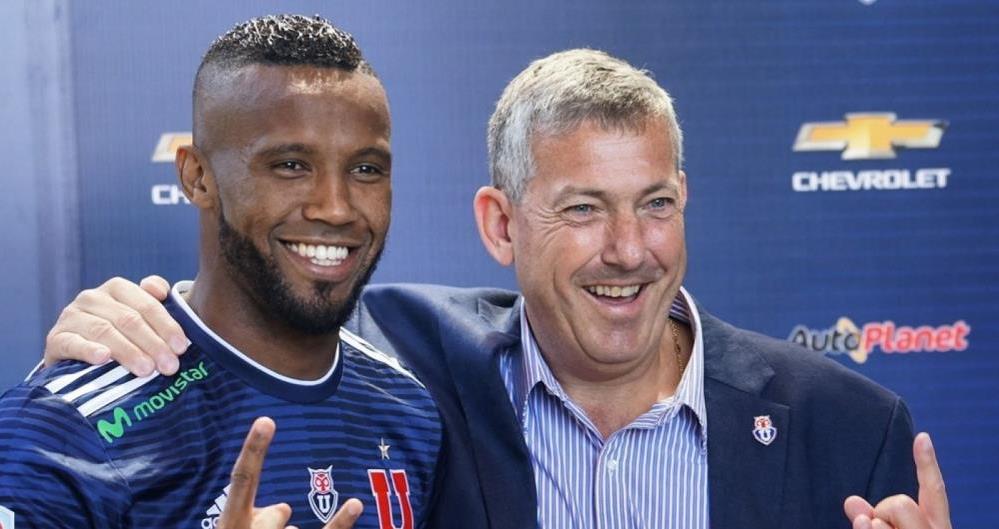 Rafael Vaz com a camisa da Universidad de Chile