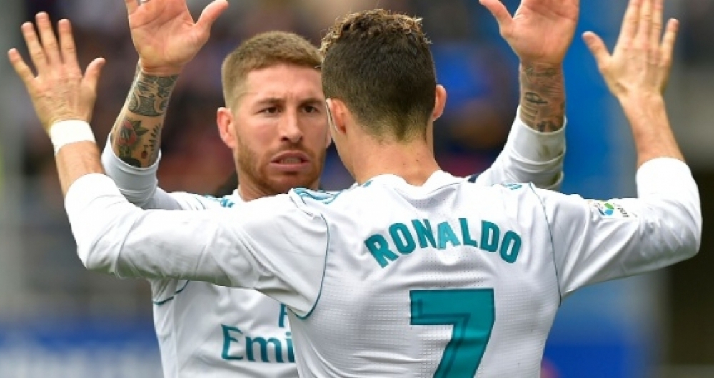 Sergio Ramos e Cristiano Ronaldo