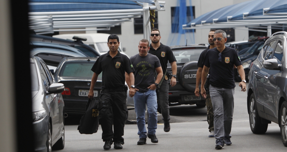 Delegado Marcelo Martins chegou sorrindo à superintendência da PF