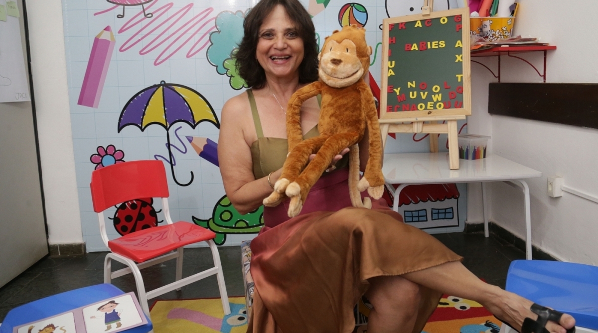 Rose Dornellas acredita que ambiente infantil contribui com as aulas - Daniel Castelo Branco
