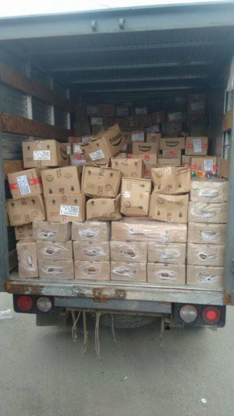 Carga foi avaliada em cerca de 200 mil reais - Reprodução Facebook