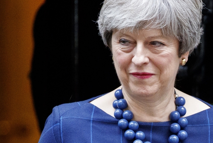 A primeira-ministra brit�nica Theresa May declarou san��es � R�ssia.