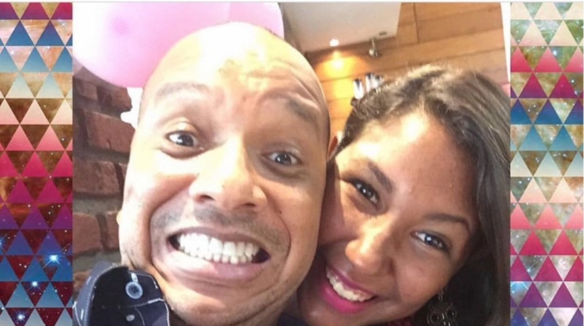 Anderson, do Molejo, posa com a Filha Alessa Cristyne