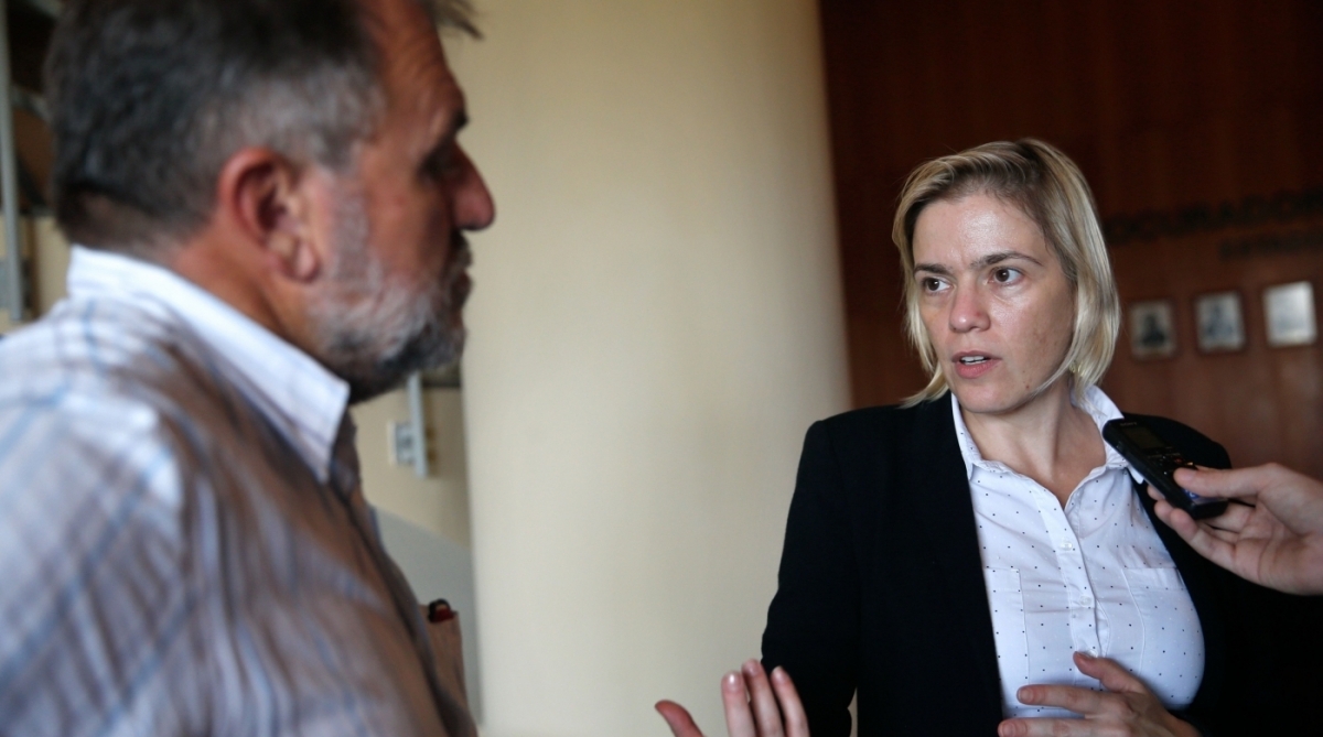 Presidente do CNDH, Fabiana Severo, fala do acompanhamento das investigações sobre o caso Marielle Franco - Fernando Frazão / Agência Brasil