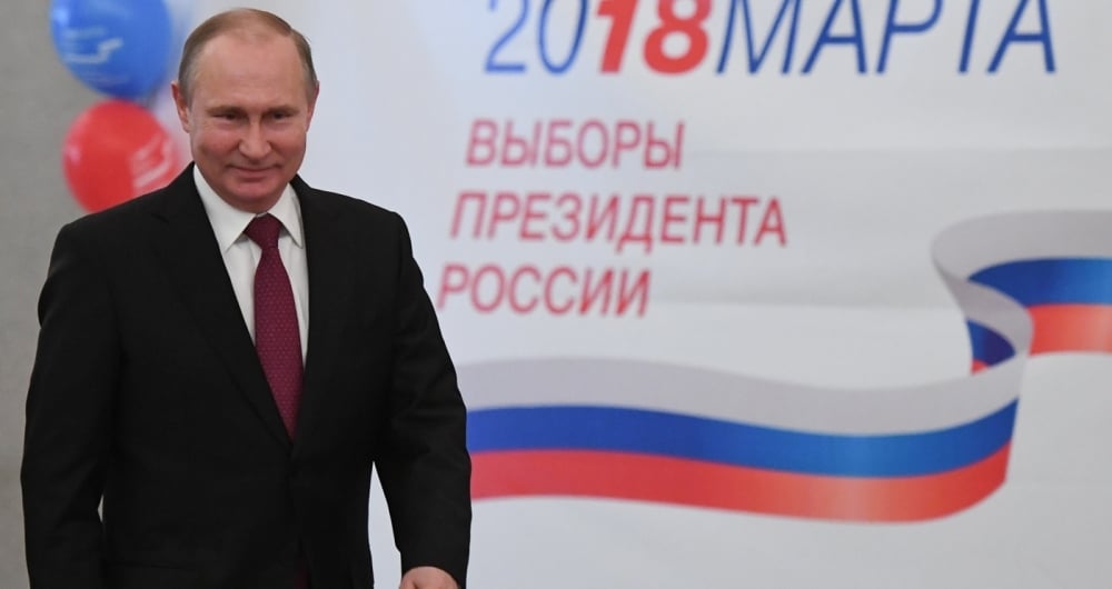 Presidente Vladimir Putin se reelege para quarto mandato à frente da Rússia. 