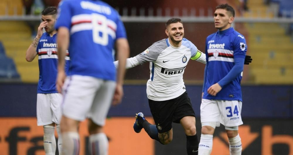 Icardi d� show e marca quatro na vit�ria da Inter por 5 a 0 sobre a Sampdoria