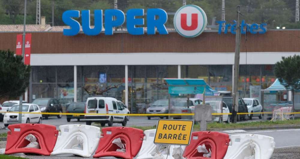 Supermercado onde aconteceu atentado terrorista no sul da Fran�a