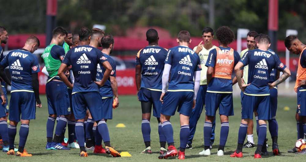 Jogadores do Flamengo voltaram a treinar