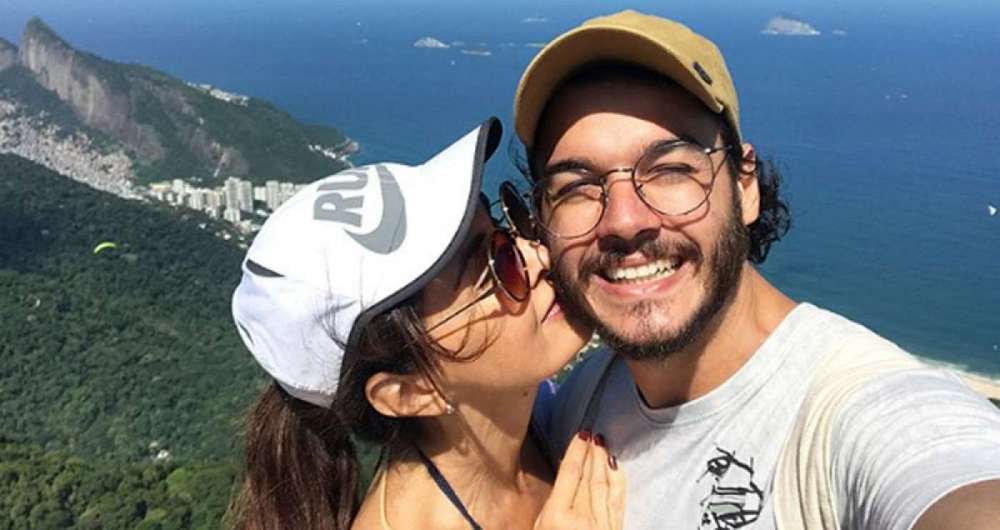 F�tima Bernardes e T�lio Gadelha curtem feriado juntinhos