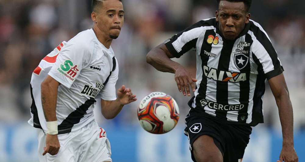 01/04 /2018 - Botafogo e Vasco  se enfrentam pela final do Campeonato Carioca. O duelo est� marcado para domingo de P�scoa (01) , no Engenh�o. BOTAFOGO (prov�vel escala��o) ?.? Gatito Fern�ndez (Jefferson), Marcinho, Igor Rabello, Carli e Mois�s; Marcelo, Rodrigo Lindoso e Renatinho; Leo Valencia, Brenner e Luiz Fernando. T�cnico: Alberto Valentim. VASCO (prov�vel escala��o) ?.? Mart�n Silva, Yago Pikachu, Paul�o, Erazo e Fabr�cio; Leandro Des�bato, Wellington e Giovanni Augusto; Andr�s Rios, Riascos e Wagner. T�cnico: Z� Ricardo. Foto: Daniel Castelo Branco / Ag�ncia O Dia