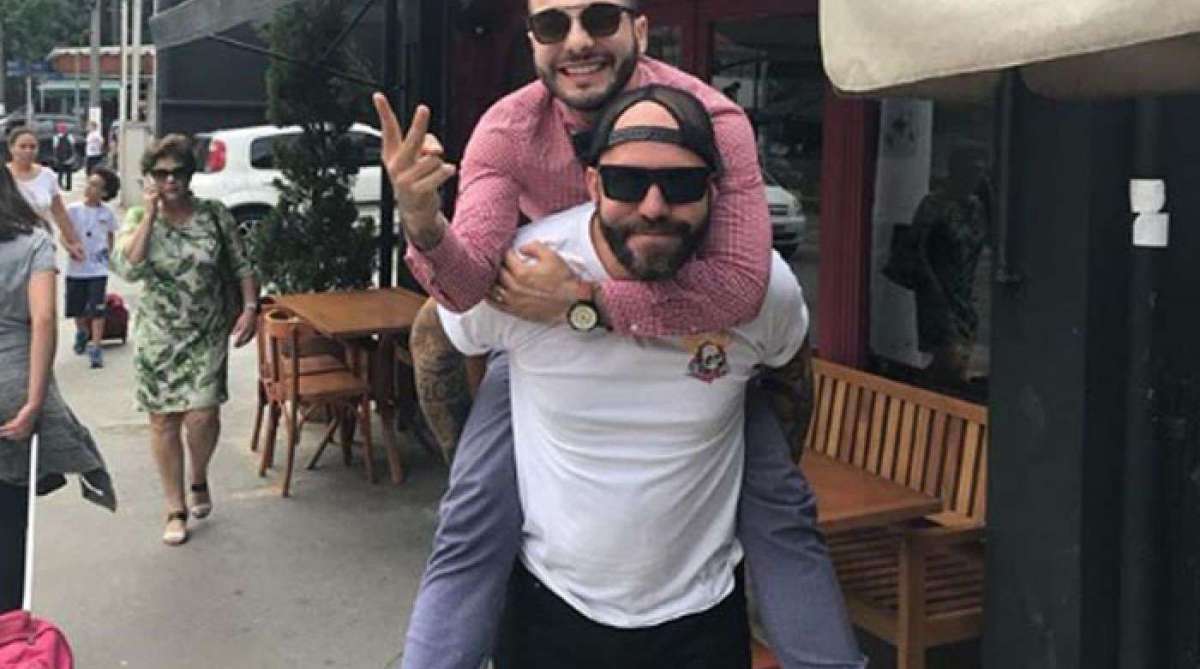 Caruso e Mahmoud em São Paulo  - Reprodução Instagram 