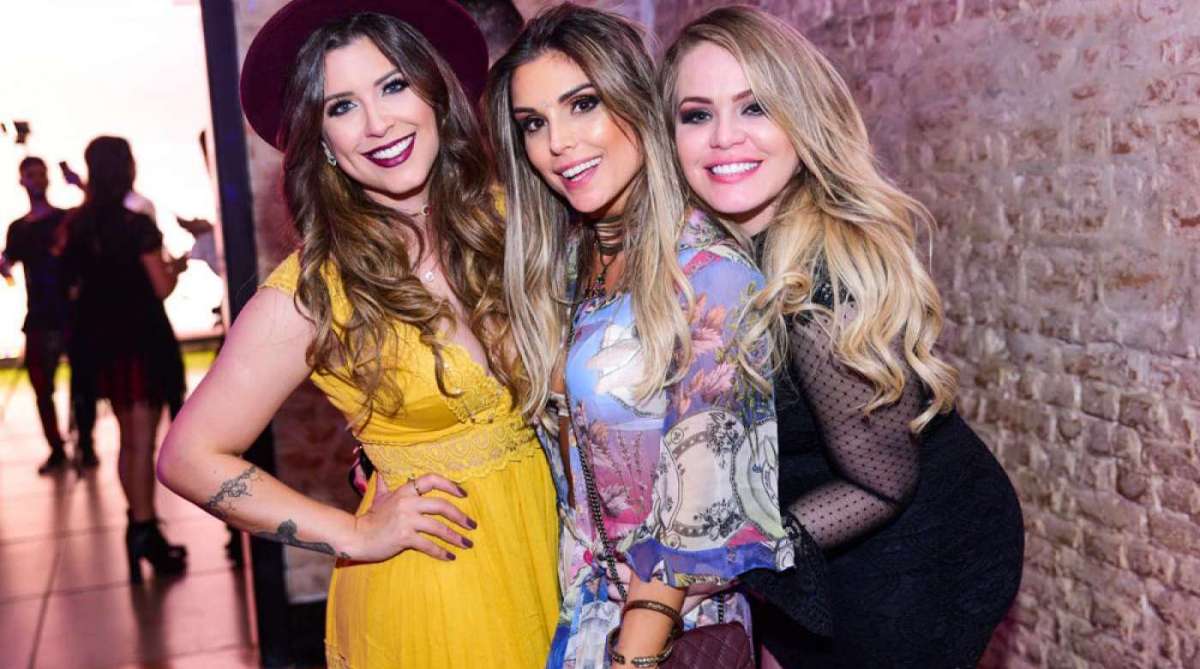 As ex-BBBs Andressa, Flávia Vianna e Paulinha Leite