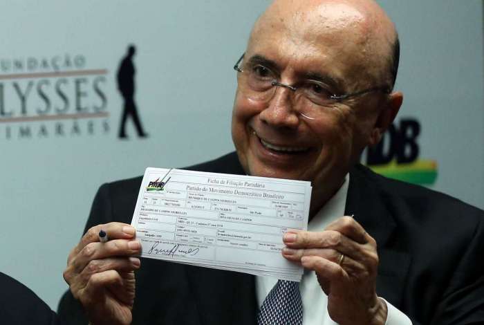 O ministro da Fazenda, Henrique Meirelles, se filiou ao MDB para se candidatar à Presidência da República