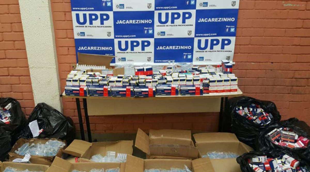 UPP Jacarezinho recupera carga de remédio - Divulgação 