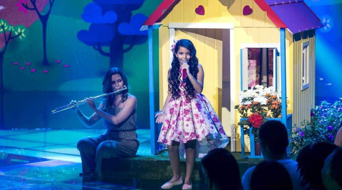 Mariah Yohana, nove anos, uma das finalistas do 'The Voice Kids', da Globo - Paulo Belote/TV Globo