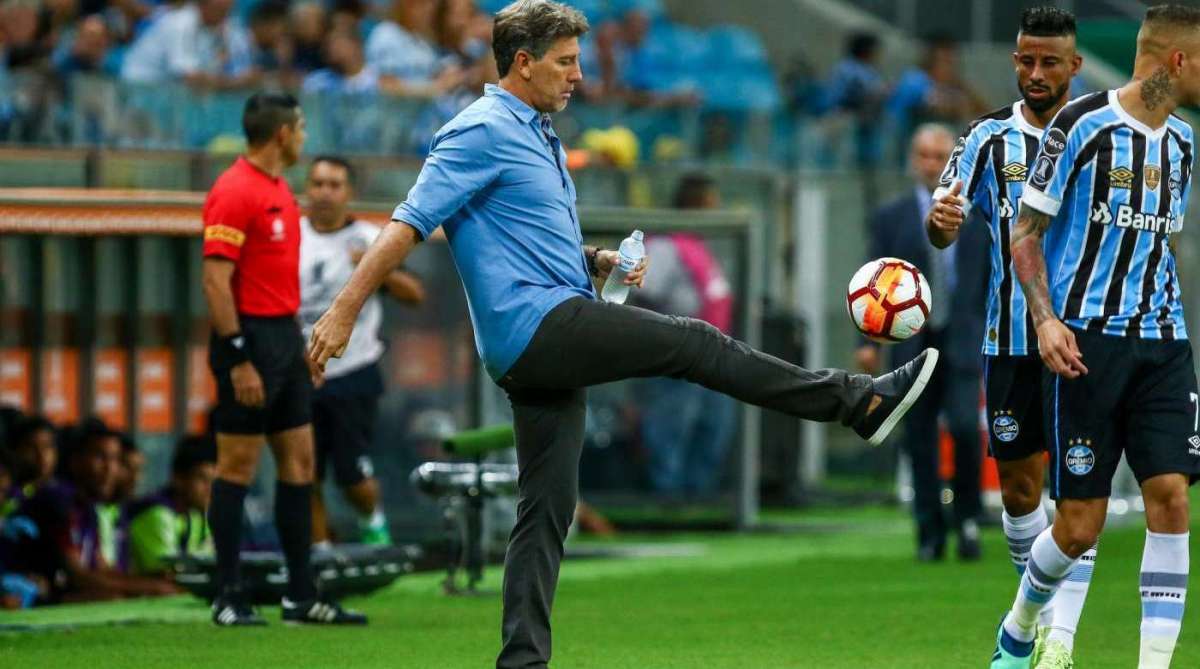 Renato Ga&uacute;cho, t&eacute;cnico do Gr&ecirc;mio, interessa ao Flamengo - LUCAS UEBEL/GREMIO 