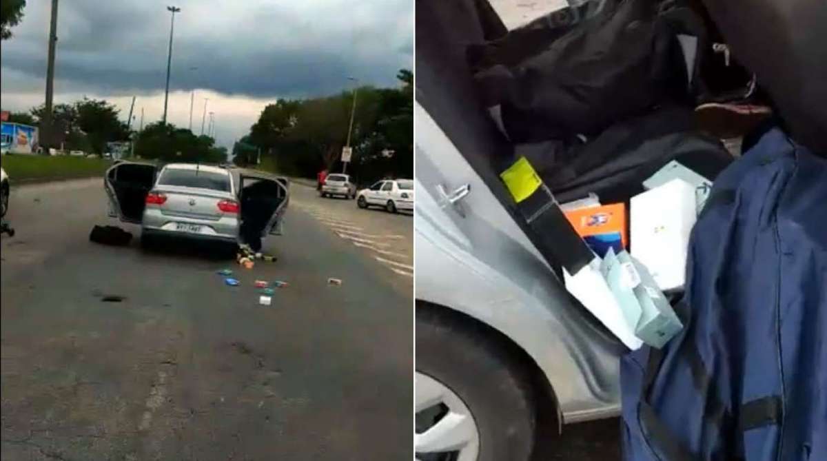 Veículo utilizado no roubo da loja - Reprodução / Internet