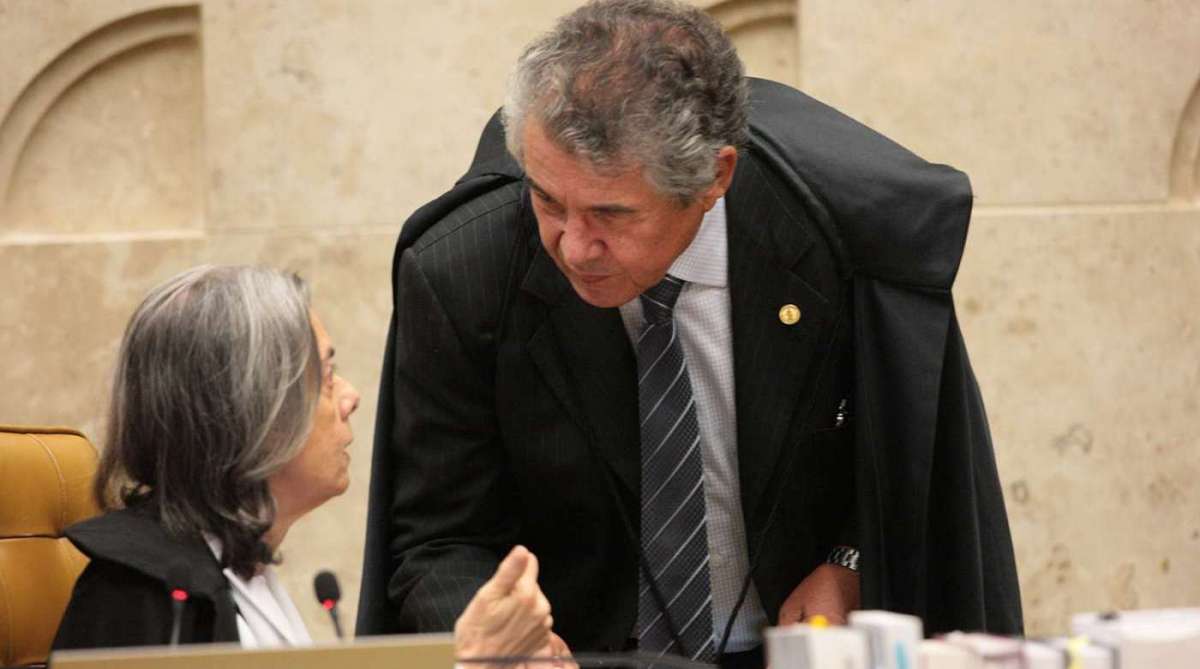 Marco Aurélio defende a prisão apenas com trânsito em julgado; a presidente Cármen é contra a mudança - Carlos Moura/ STF