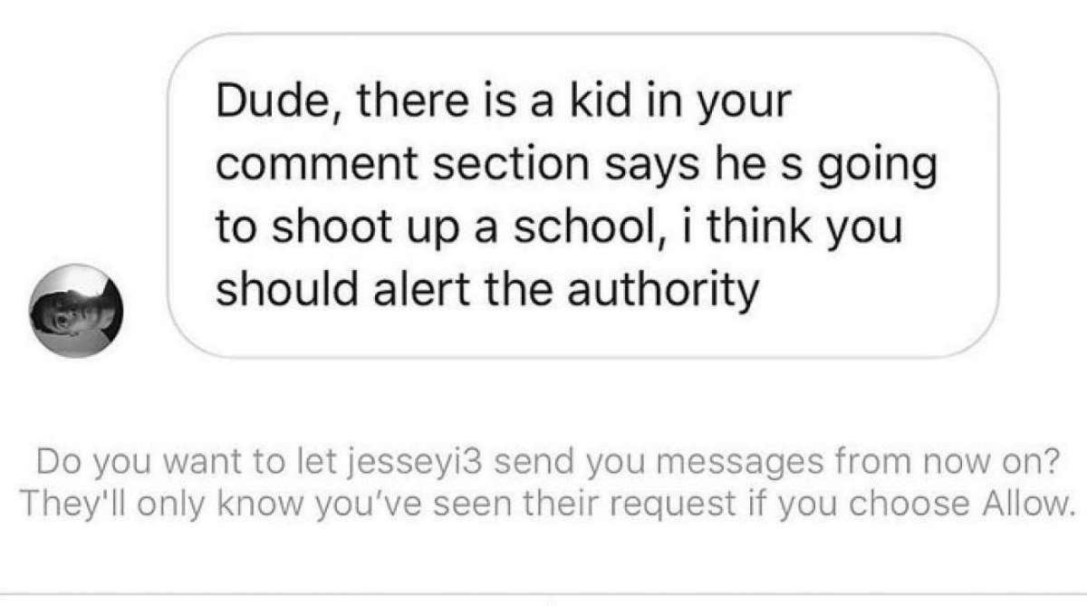 Mensagem recebida pelo jogador