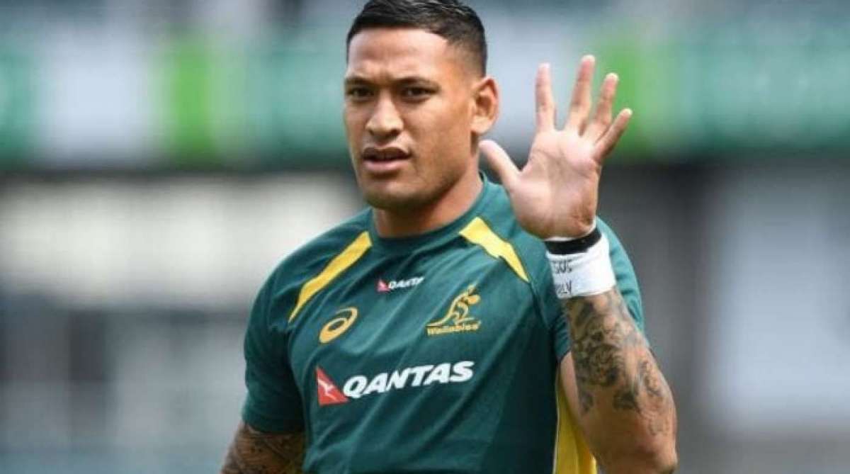 Israel Folau polemizou em uma rede social
